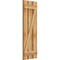 Ekena Millwork Spaced Board-n-Batten Shutters w/Z-Bar, Rough Sawn Western Red Cedar, 17 1/8W x 50H, PR RBS06Z17X050RWR - alternate 3